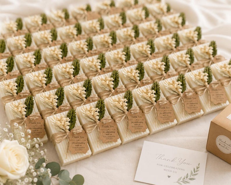 Personalized Soap Favors | Wedding Favors | Mini Guest Soap | Bridal Shower Favor | Baby Shower Favor | Custom Soap Gift | Vegan Soap image 5