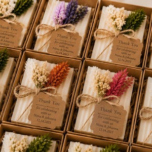 Personalized Soap Favors | Wedding Favors | Mini Guest Soap | Bridal Shower Favor | Baby Shower Favor | Custom Soap Gift | Vegan Soap image 2