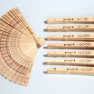 Bulk Personalized Hand Fan Wedding Favors For Guests, Wooden Fans, Engraved Hand Fan, Wedding Favors, Gifts For Her, Bridesmaid Gifts
