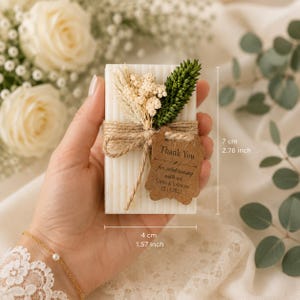 Personalized Soap Favors | Wedding Favors | Mini Guest Soap | Bridal Shower Favor | Baby Shower Favor | Custom Soap Gift | Vegan Soap image 1