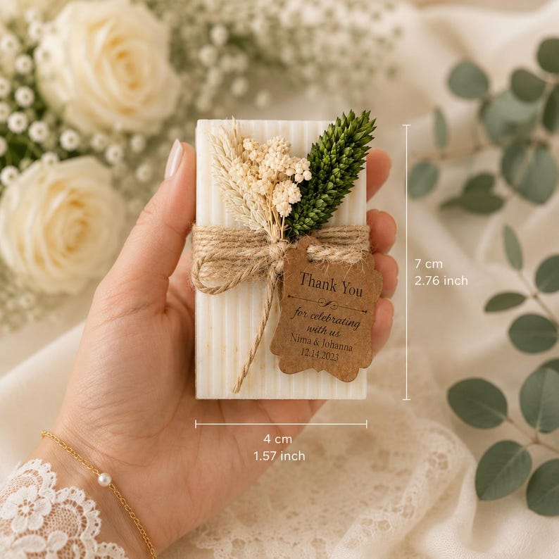 Personalized Soap Favors | Wedding Favors | Mini Guest Soap | Bridal Shower Favor | Baby Shower Favor | Custom Soap Gift | Vegan Soap image 1