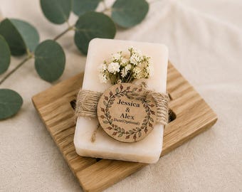 Personalized Soap Favors for Wedding Guests | Rustic Bridal Shower Favor | Custom Wedding Soap | Baby Shower Favor | Boho Gift