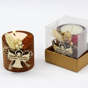 Funeral Favors, Personalized Funeral Candle Favors, Memorial Gifts For Funerals, Celebration Favors, In Loving Memory