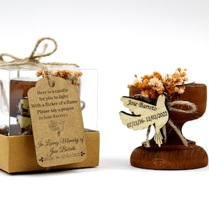 Lembrancinhas personalizadas para funeral, lembrancinhas com velas memoriais, velas funerárias, em memória amorosa, velas para cerimônias comemorativas, lembrancinhas para o luto