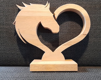 Patrón de sierra de calar, decoración de madera corazón, descargar, caballo, caballo, silueta de caballo, archivo pdf