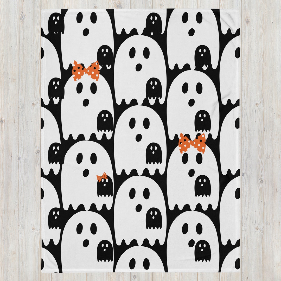 Ghost Family Throw Blanket, Ghost Blanket, Ghost Throw Blanket