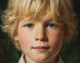 Custom Portrait from Photo, Hand Painted Oil Painting on Canvas, Personalized Family & Wedding Gift