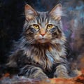 Custom Hand-painted Pet Portrait Oil Painting on Canvas, Commission Cat Portrait from Photo, Pet Loss Memorial Gift, Cat Lover Gifts product logo