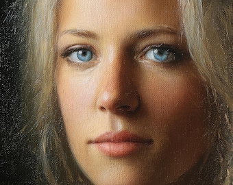 Custom Hand-Painted Oil Portrait Painting From Photo, Personalized Gift For Family