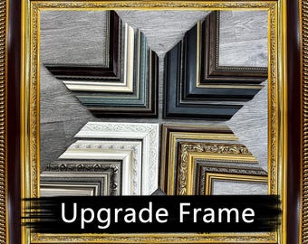 Upgrade Personalized Frame for Custom Oil Painting, Premium Vintage Wooden Frame, 1# to 14# Available