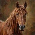 Custom Horse Portrait frrom Photo, Hand Painted Oil Painting on Canvas, Personalized Horse Art product logo
