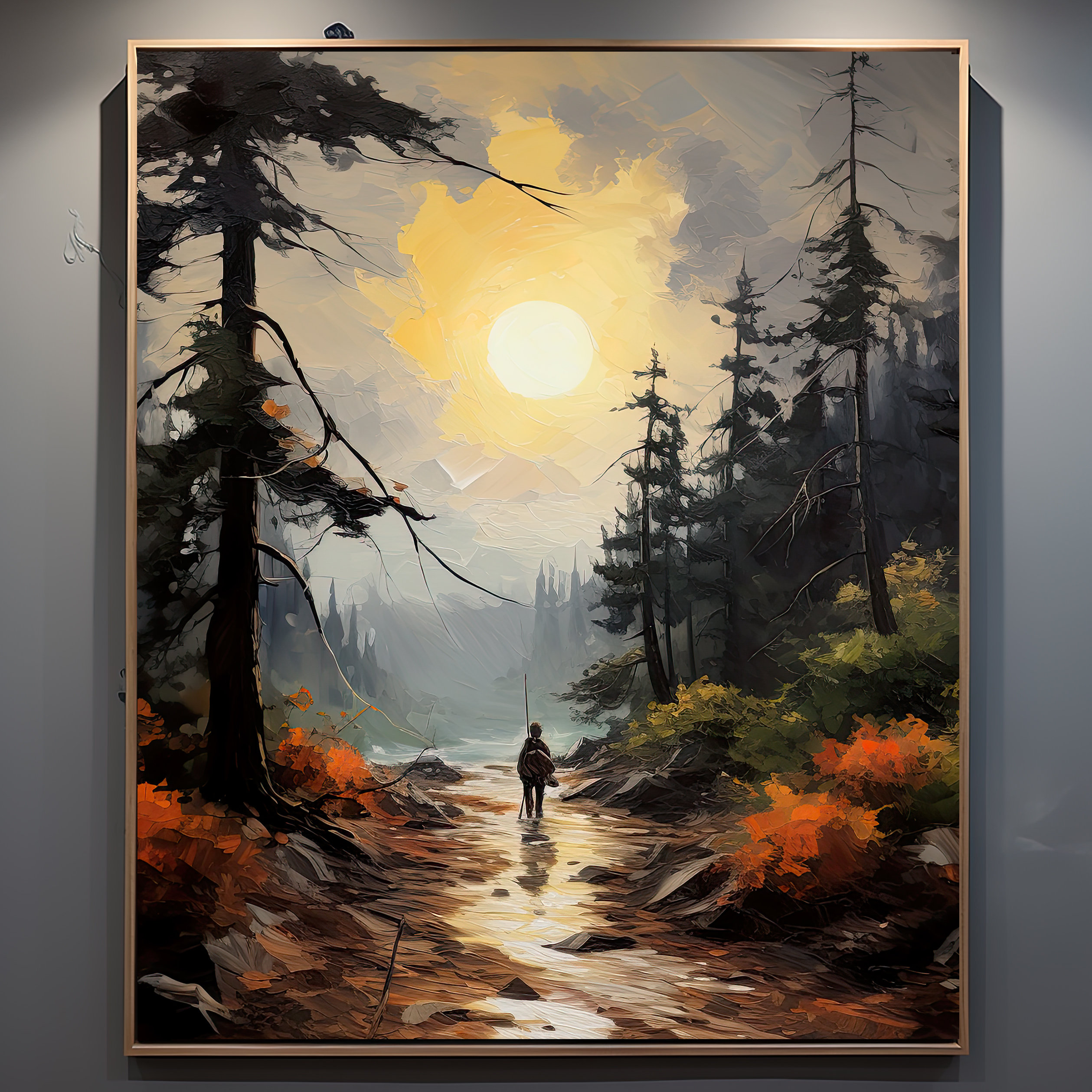 Custom Oil Painting from Photo on Canvas, Turn Photo into Art, Custom Landscape Oil Painting with Frame, Abstract Wall Art Personalized Gift