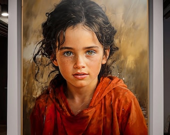 Peinture à l'huile personnalisée à partir d'une photo, peinture sur toile encadrée, portrait de famille peint à la main, cadeaux de mariage personnalisés