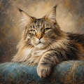 Custom Pet Portrait from Photo, Hand Painted Oil Painting on Canvas, Cat Memorial Gift product logo