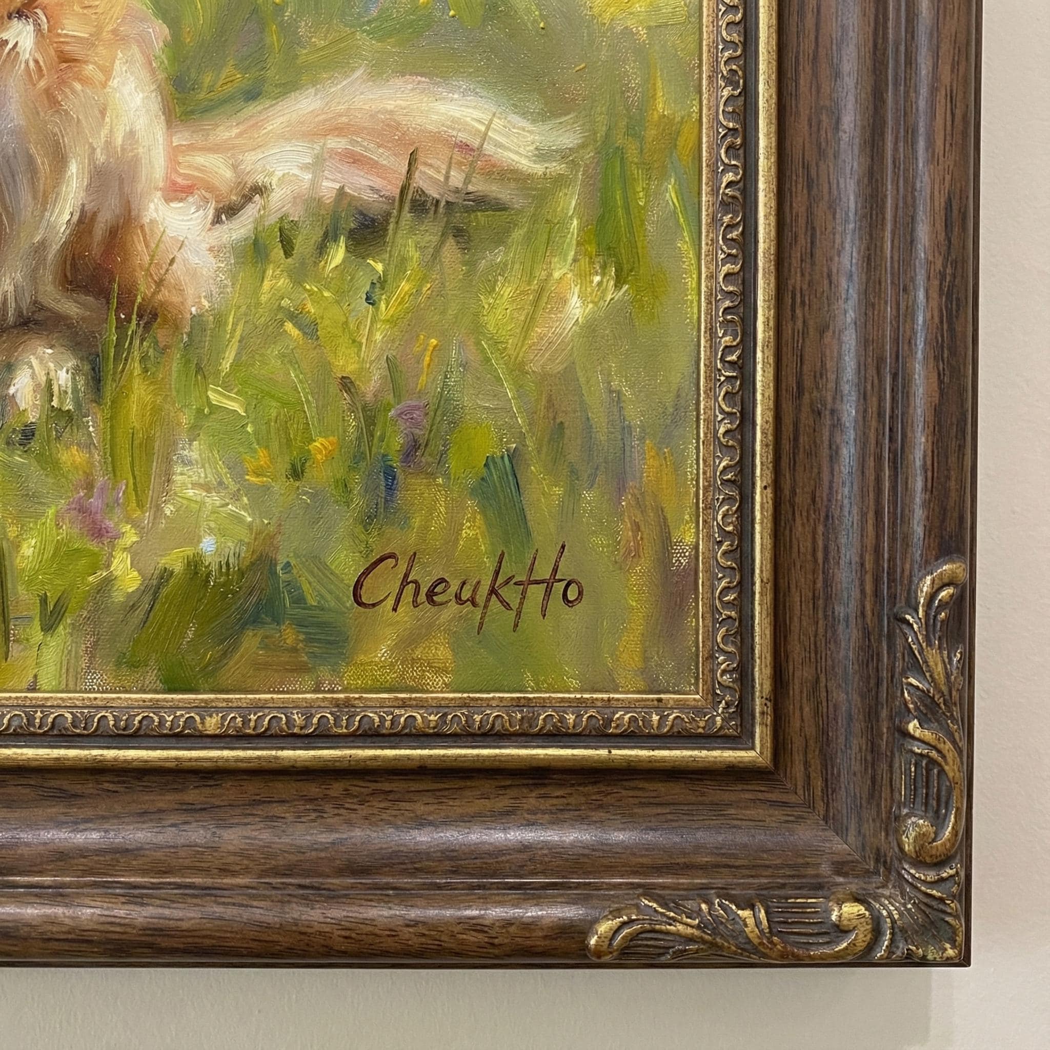 Custom Dog Oil Painting Portrait From Photo, Hand-painted Pet Canvas ...