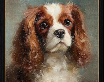 Custom Hand-painted Pet Portrait Oil Painting on Canvas, Commission Loss Memorial Gift from Photo
