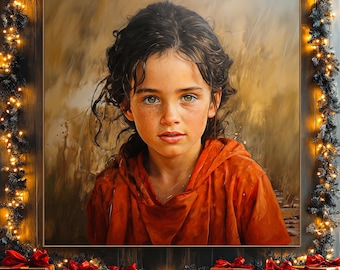 Dipinto a olio personalizzato da foto su tela, ritratto originale fatto a mano con cornice, decorazioni murali, regali personalizzati, ricordi