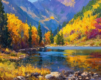 Custom Hand-Painted Landscape Oil Painting, Personalized Scenery Artwork, Home Wall Decor