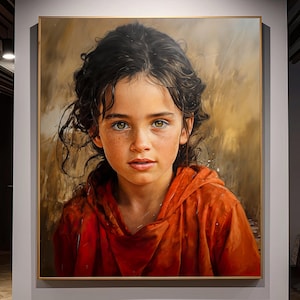 Custom Oil Painting from Photo on Canvas, Original Handmade Portrait Painting with Frame, Wall Decorations Personalized Gift Memory Gifts