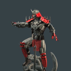 Fan Art Shao Kahn on Throne - MK - Statue 3D model 3D printable