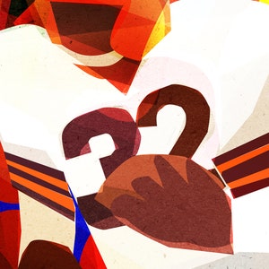 Jim Brown art print- unframed 11&quot;x17&quot;