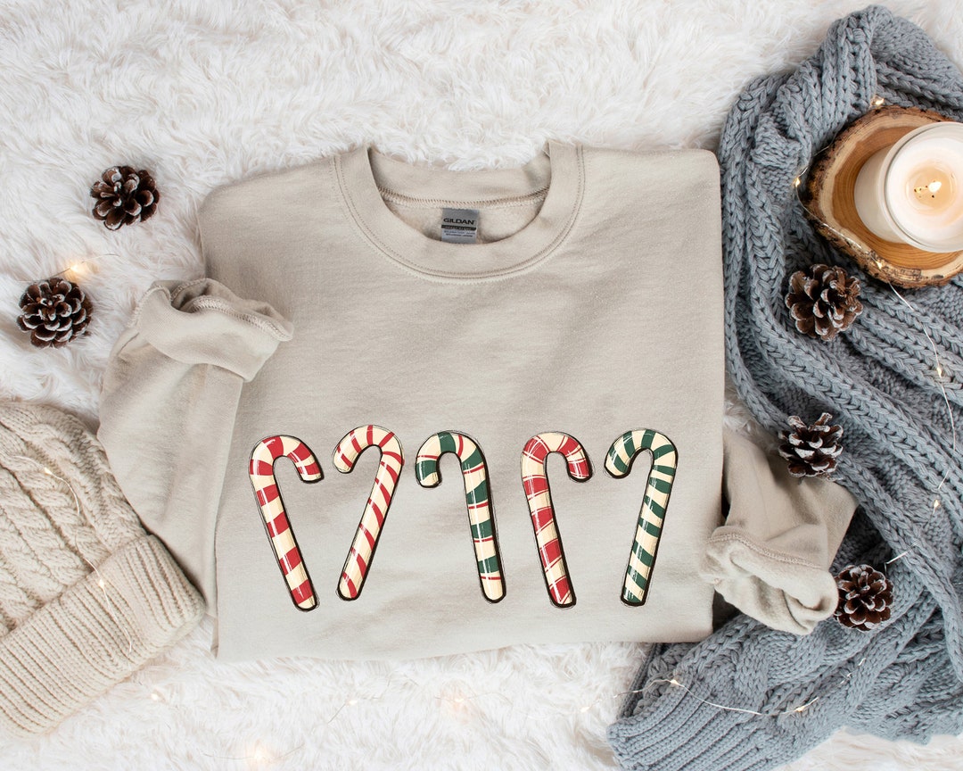 Candy Canes Sweatshirt Candy Canes Sweatshirt Shirt Funny Etsy