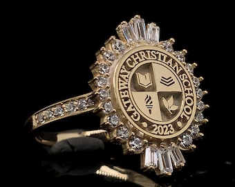 College Ring, University Ring, Graduation Gift, Graduation Ring, Woman Ring, Class Ring, College Class Ring, School Ring, High School Ring
