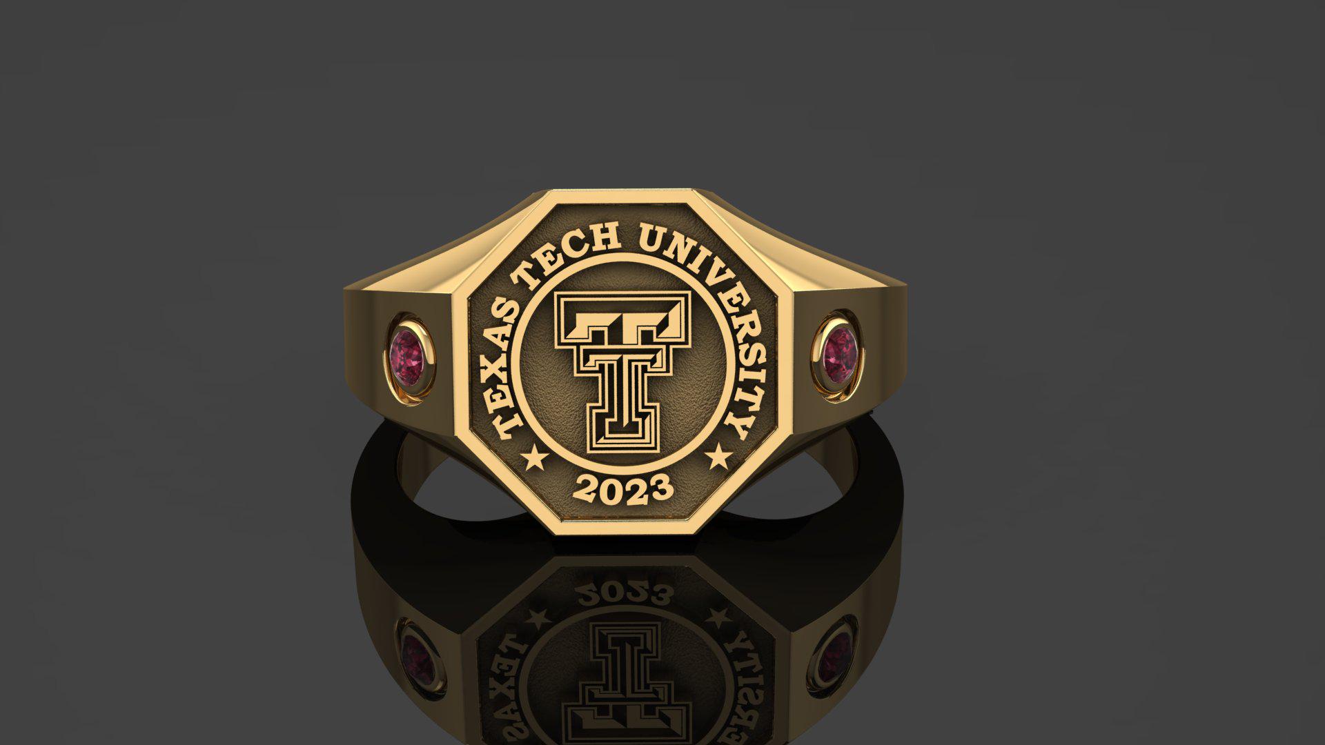 Personalized Graduation Ring with Name Birthstone, Custom Jewelry, College Ring, University Class Ring, Graduation Gift