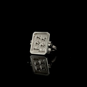Initial Engraved Signet Ring, Custom Signet Ring, Silver Signet Ring, Initial Signet Ring, Sterling Silver Signet Ring, Engraved Signet Ring