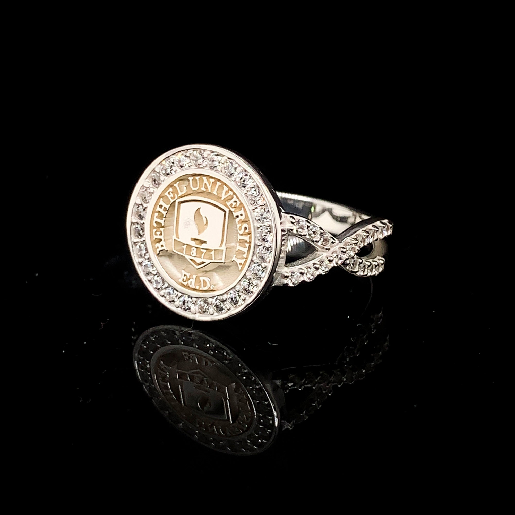 Solid Gold College Class Rings Women's Class Ring Gold Etsy