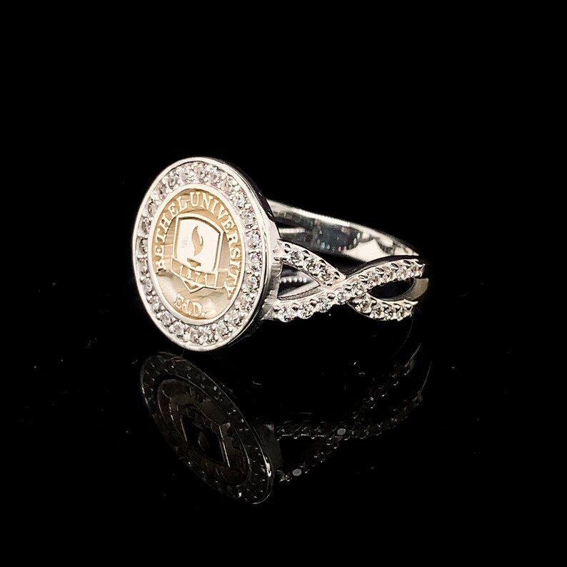 Solid Gold College Class Rings Women's Class Ring Gold Etsy