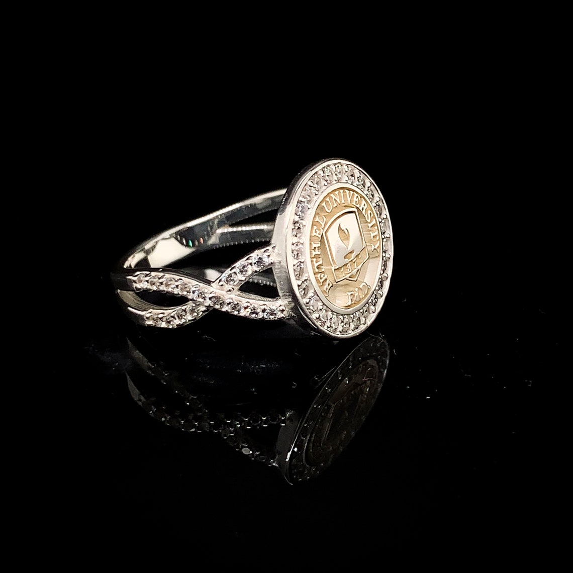 Solid Gold College Class Rings Women's Class Ring Gold Etsy