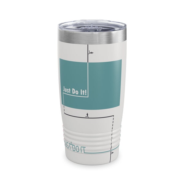 Aesthetic Ringneck Tumbler, 20oz Tumbler, Tumbler, High Quality, Just Do It Design Tumbler