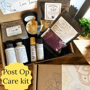 Pacote de cuidados pós-operatórios, kit de recuperação, caixa de presente de bem-estar, cesta de recuperação, caixa de presente pós-hospitalar, cuidados para se sentir melhor