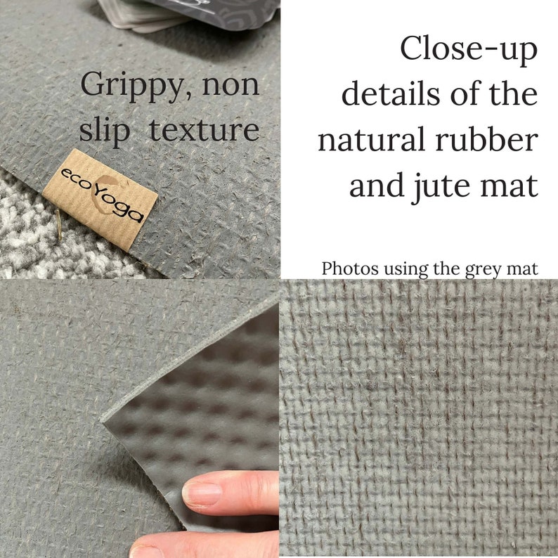 eco-friendly, rubber and jute yoga mat made in the UK