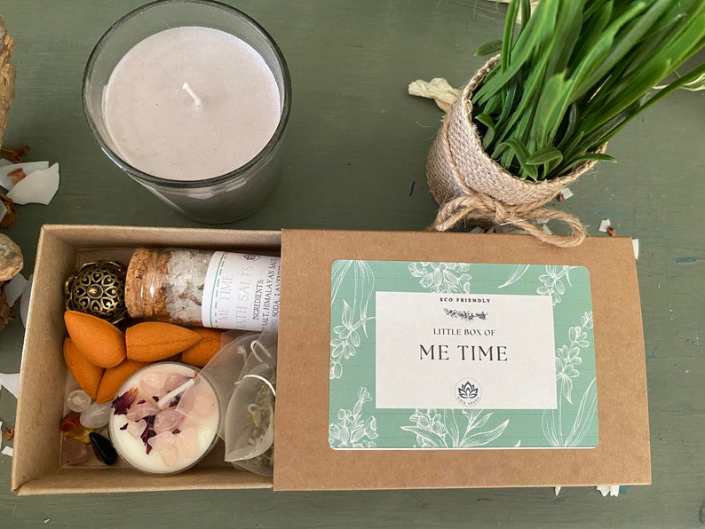 vegan-friendly gift box, designed to ease the stress and strain of daily life