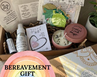 Ensemble de soins en cas de deuil Coffret cadeau de deuil pour le deuil Soins personnels du cœur Articles de réconfort Coffret cadeau de soutien en cas de deuil Cadeau commémoratif pour un décès