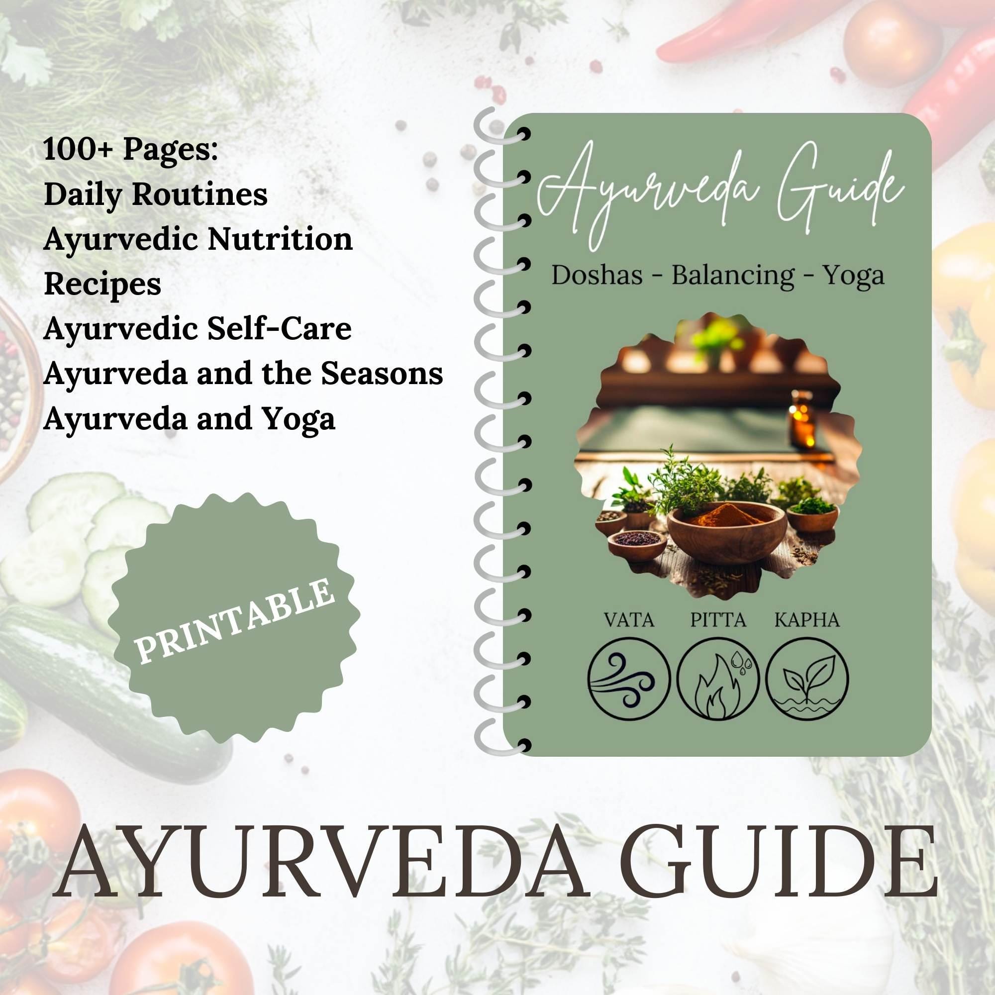 Ayurveda Guide natural medicine digital pdf Holistic health ebook Dosha balancing guide ayurvedic self-care tips Ayurvedic daily routine