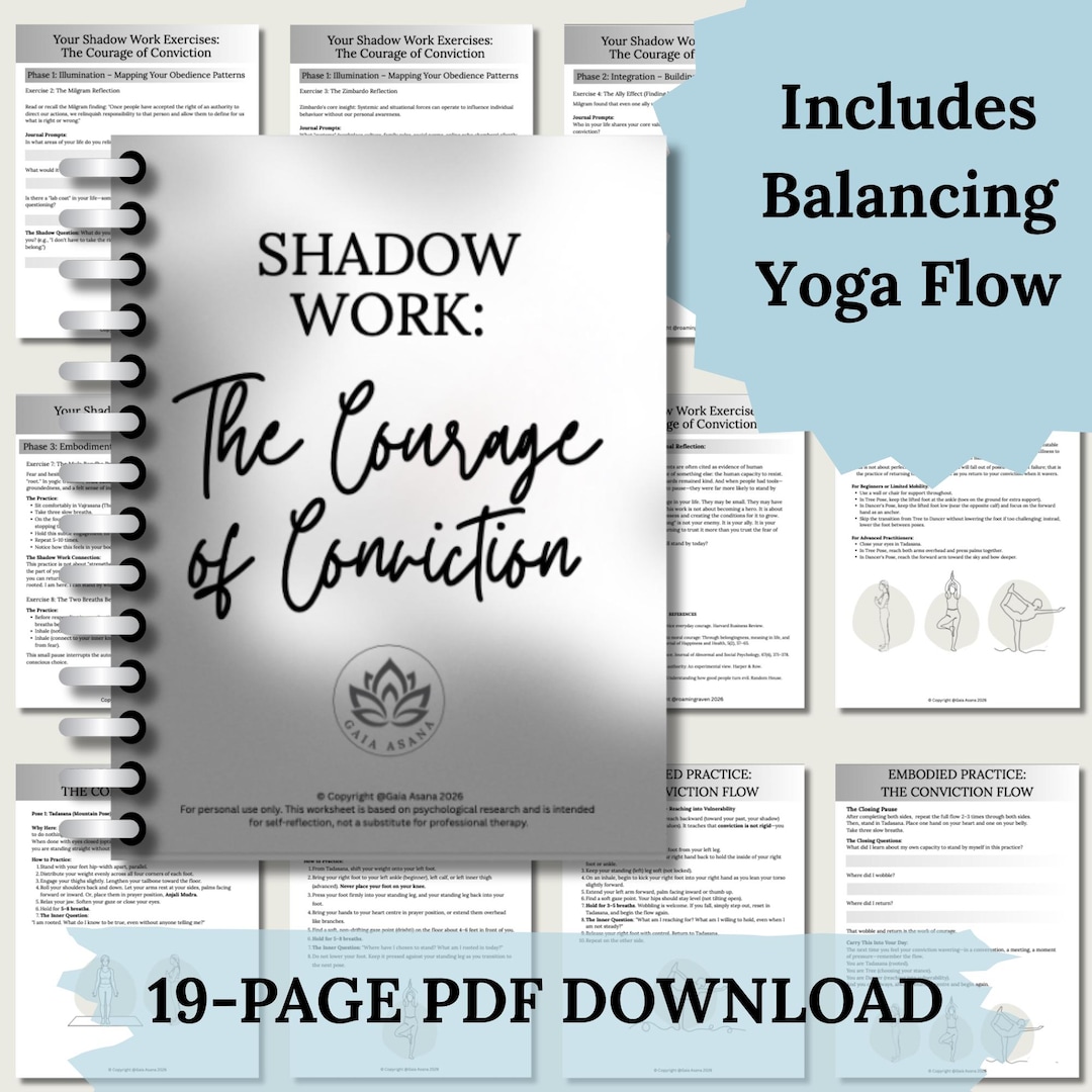 Doing Shadow Work Worksheet.pdf Shadow Work Worksheet Courage of Conviction Exercises Milgram ...