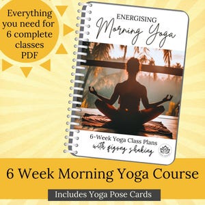 morning yoga sequence yoga poses for yoga teacher class morning flow yoga energising yoga flow routine complete yoga class plan PDF download