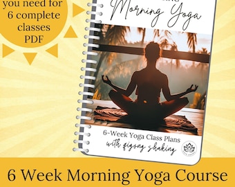 morning yoga sequence yoga poses for yoga teacher class morning flow yoga energising yoga flow routine complete yoga class plan PDF download