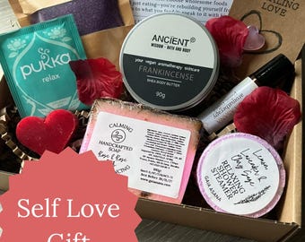 self love care gift pamper box get well soon wellness box get well hamper love yourself  gift box vegan feel better thoughtful hug in a box
