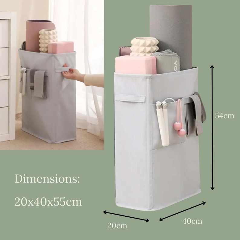Yoga Mat Storage Yoga Studio Storage Idea Basket for Yoga Mats Canvas