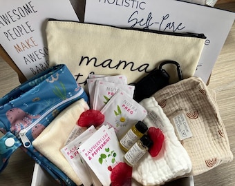 Regalo personalizzato per neomamme, Pacchetto di assistenza per neomamme, Regalo di maternità, Regalo per baby shower, Regalo per la futura mamma, Regalo di coccole per neomamme, Scatola per la mamma, Scatola per neonati e mamme