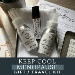 Menopause Self-Care Geschenk Menopause Reiseset Menopause Pflegeset Geschenk veganes Pflegepaket Perimenopause Kühlset Verwöhnset Geschenk für Mama