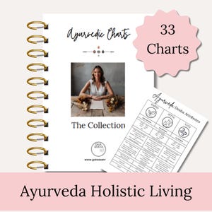 Ayurveda Daily Charts natural life ayurvedic guide digital pdf natural medicine alternative holistic health dosha test ayurveda planner