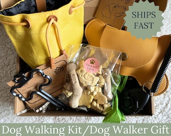 Dog walker Kit Dog walking Kit Dog walker gift for dog walker present pet parent gift dog mom gift dog treats gift poo bag pouch dog treats