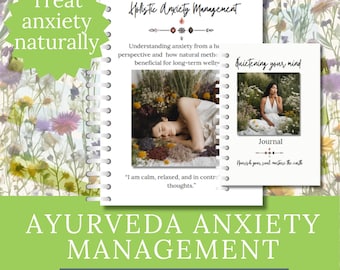 Anxiety help natural medicine digital ayurveda pdf Holistic health ebook Dosha balancing guide ayurvedic anxiety management naturally well
