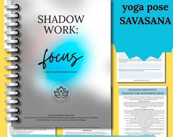 Shadow Work Worksheet How to Focus, Ancient Wisdom Yoga Practice Journal Prompts  Digital Download PDF Therapy Worksheet, Restorative Yoga