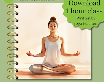 yoga teacher class complete yoga digital download practise cards full yoga lesson plans yoga teacher gift yoga course yoga pdf at home plan